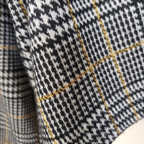 ZARA Plaid Career Bellow Sleeved Tunic Dress - Picture 2 of 5